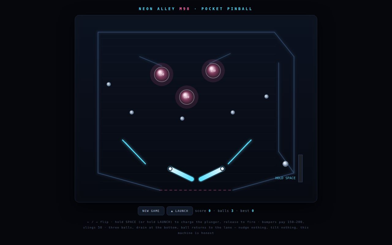 Screenshot of Neon Alley — Pocket Pinball