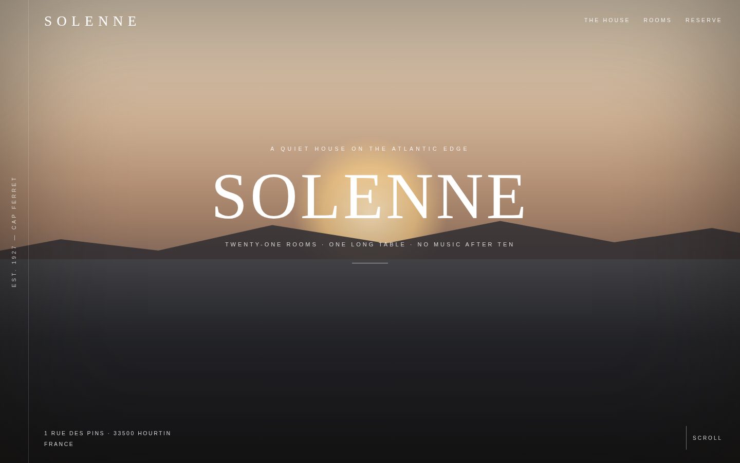 HÔTEL SOLENNE — A quiet house on the coast screenshot