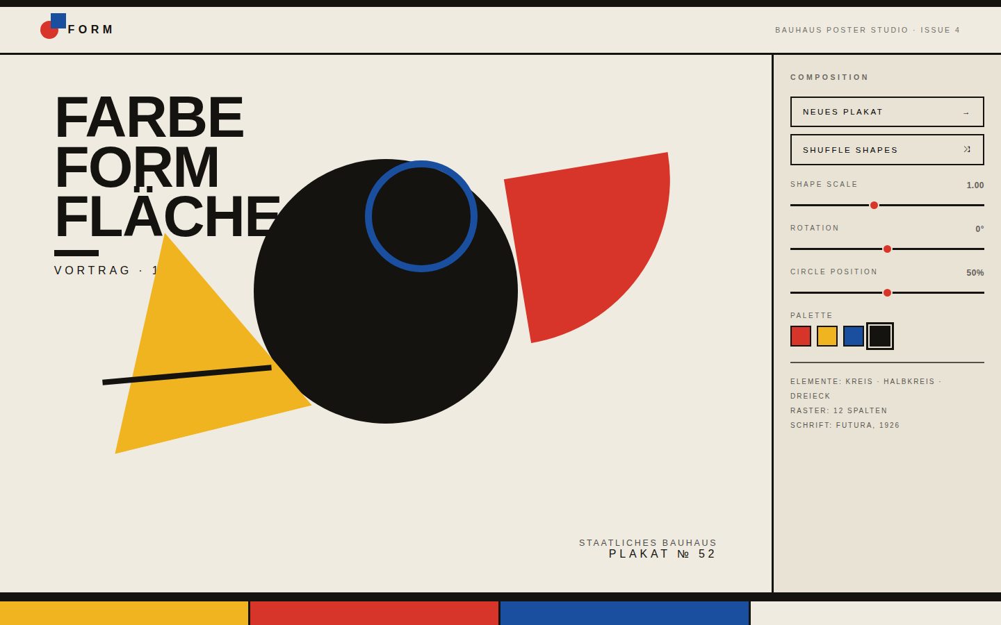 FORM — Bauhaus Poster Studio screenshot