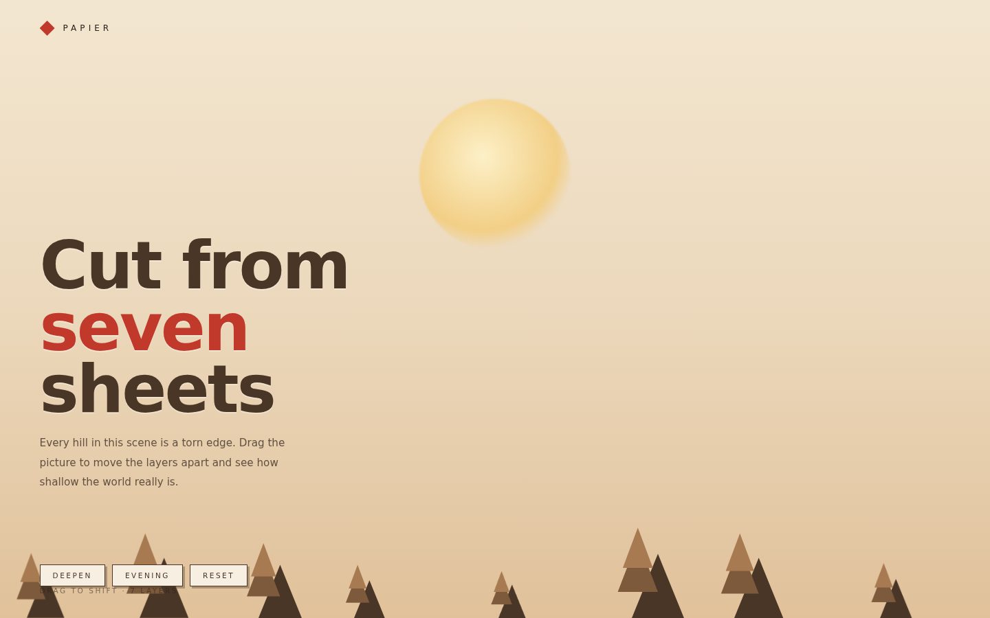 PAPIER — a papercut world screenshot