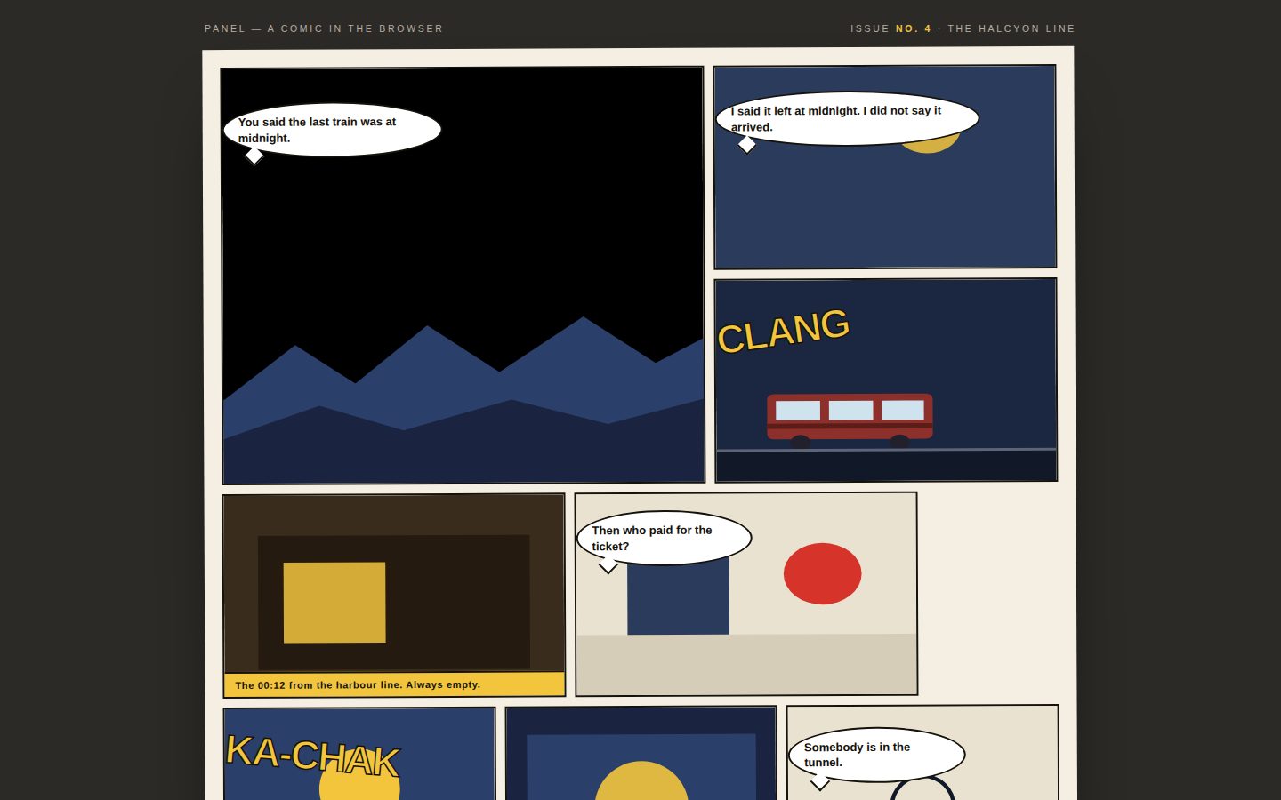 PANEL — issue no. 4 screenshot