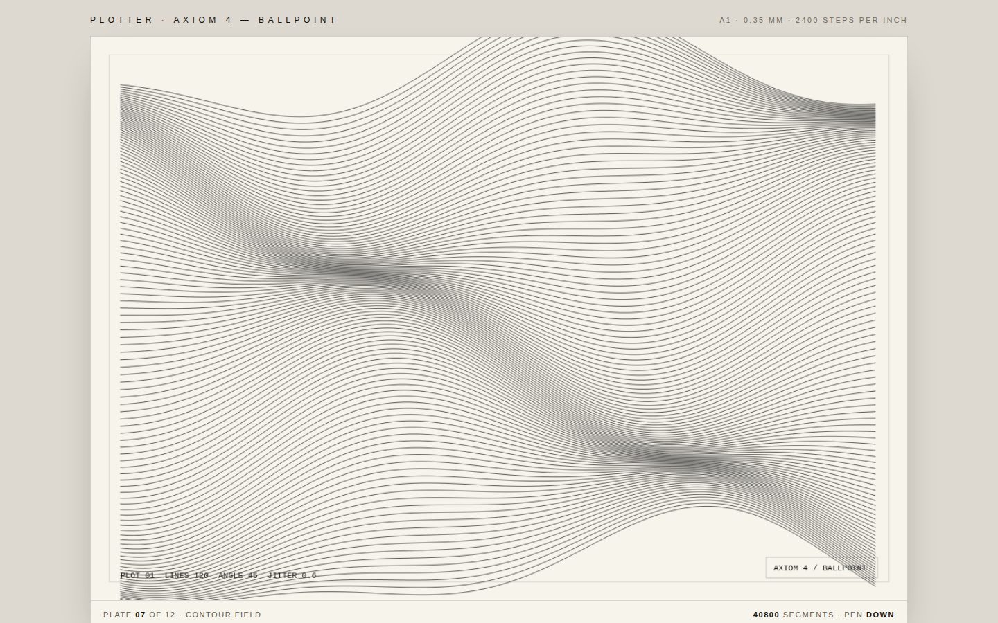 PLOTTER — a pen on paper screenshot