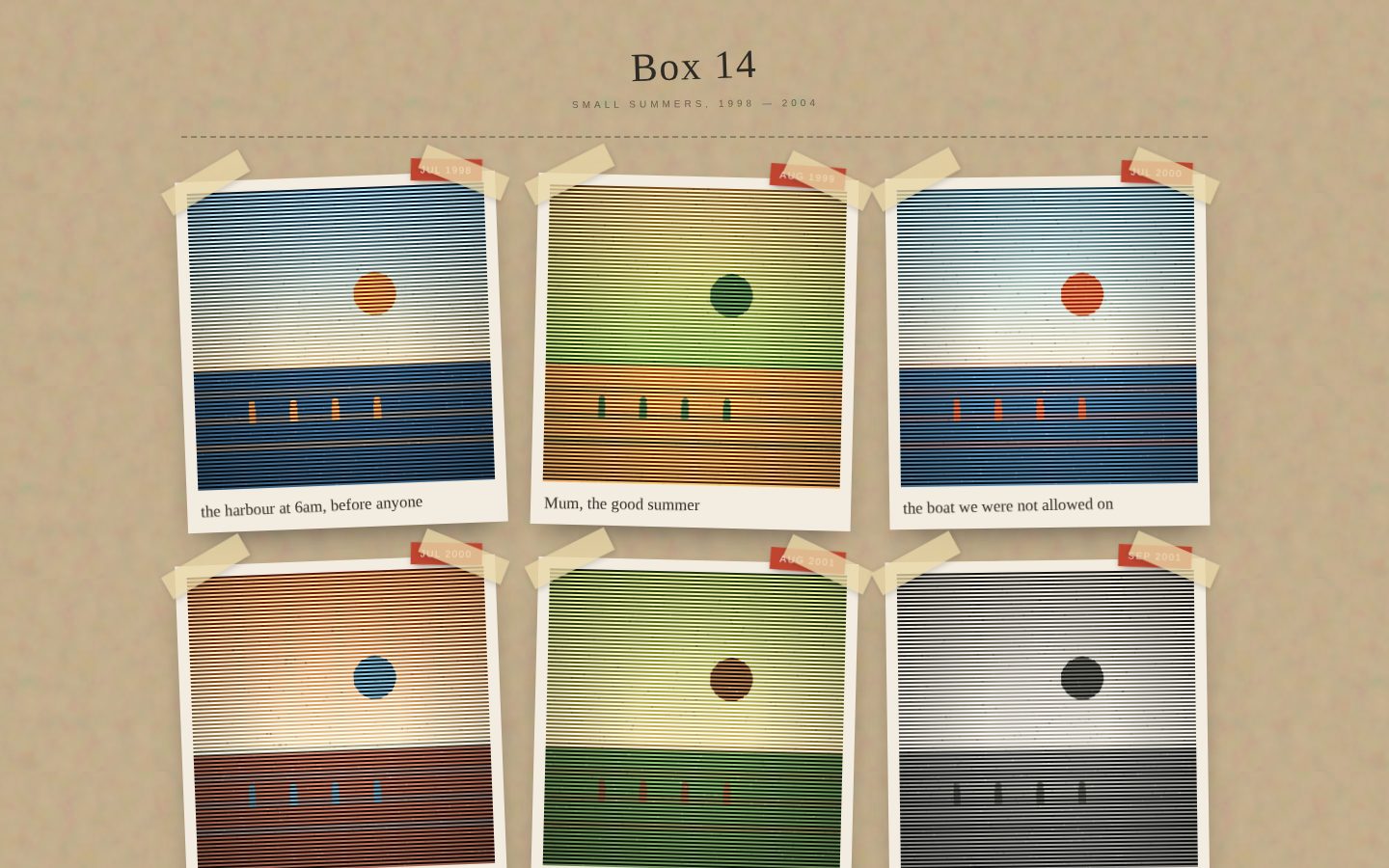 BOX 14 — a scrapbook of small summers screenshot