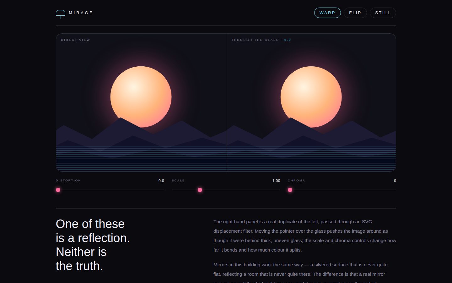 MIRAGE — a mirror that remembers screenshot