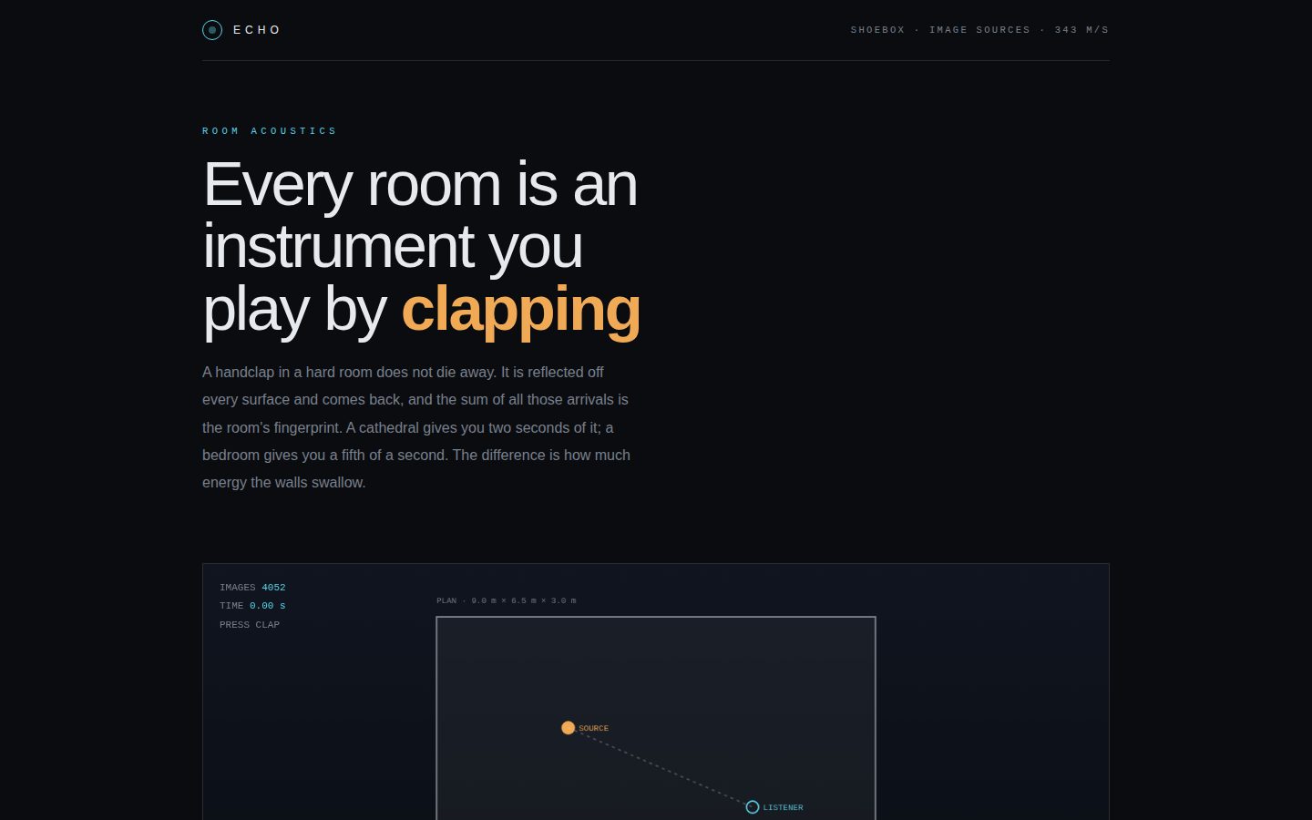 ECHO — a room that answers screenshot