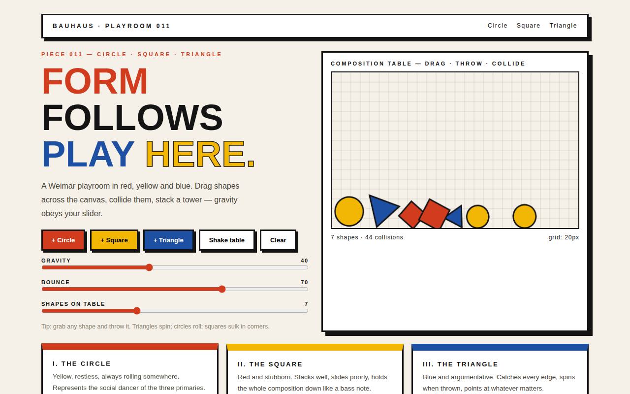 Geo Bauhaus — Form and Function Playroom — screenshot