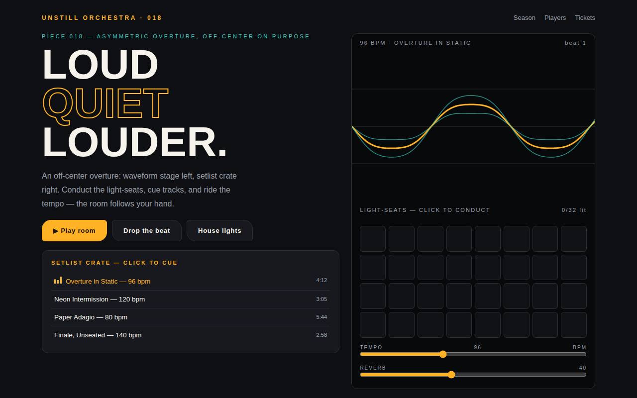 Motion Hero — The Unstill Orchestra — screenshot