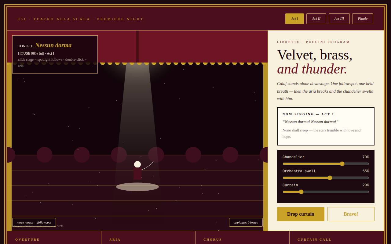 Opera Grandeur — Velvet, Brass, and Thunder — screenshot