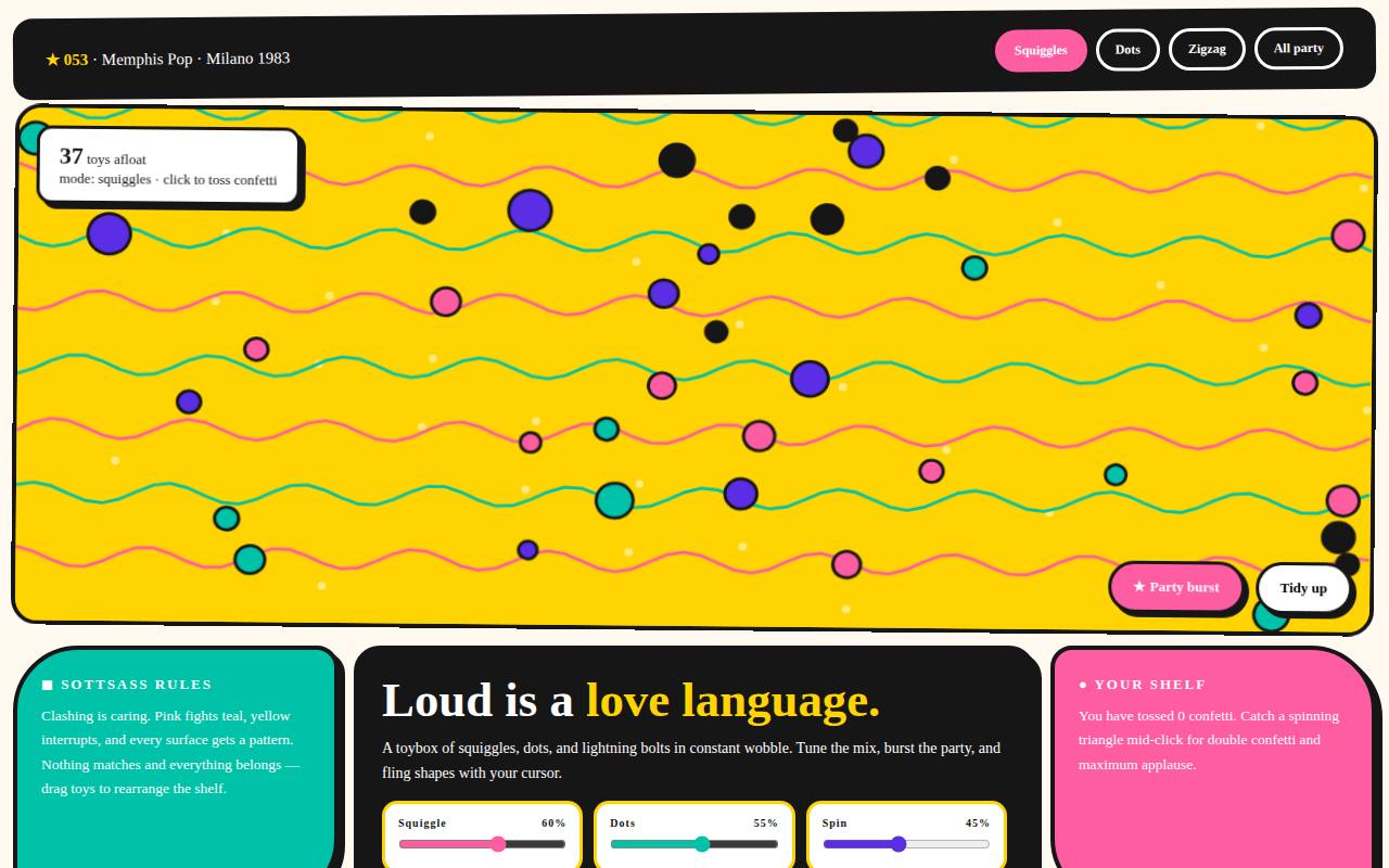 Memphis Pop — Loud Is a Love Language — screenshot