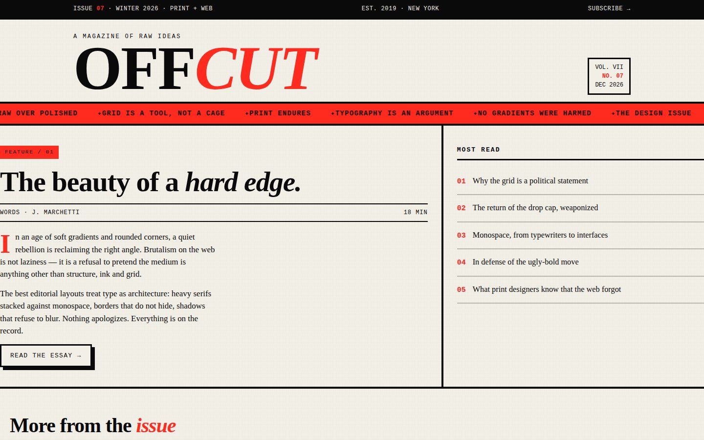 OFFCUT — Issue 07: The Design Issue screenshot