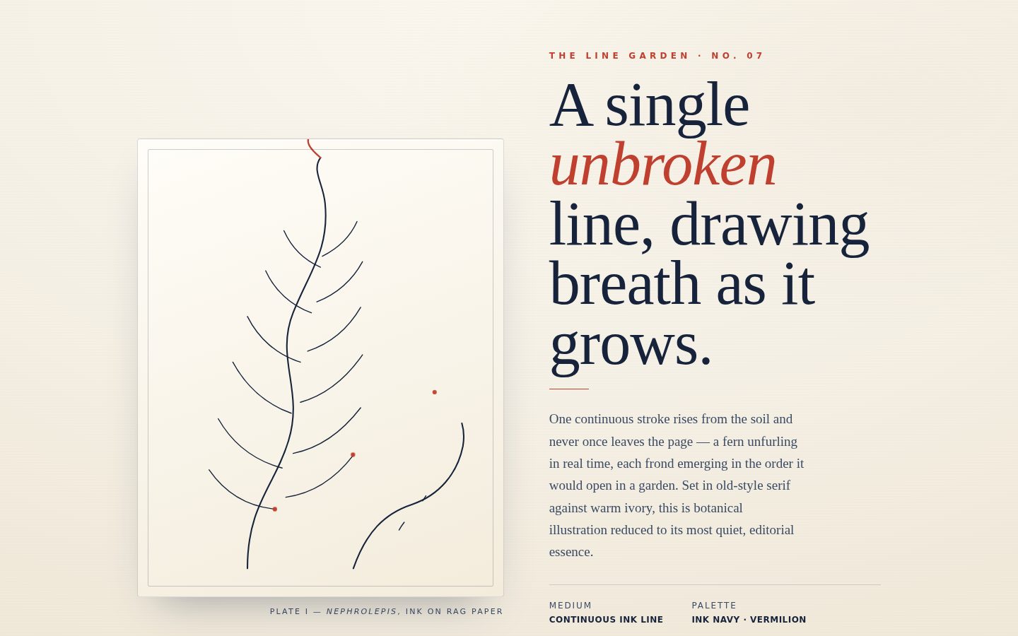 FLORA · Continuous Line screenshot