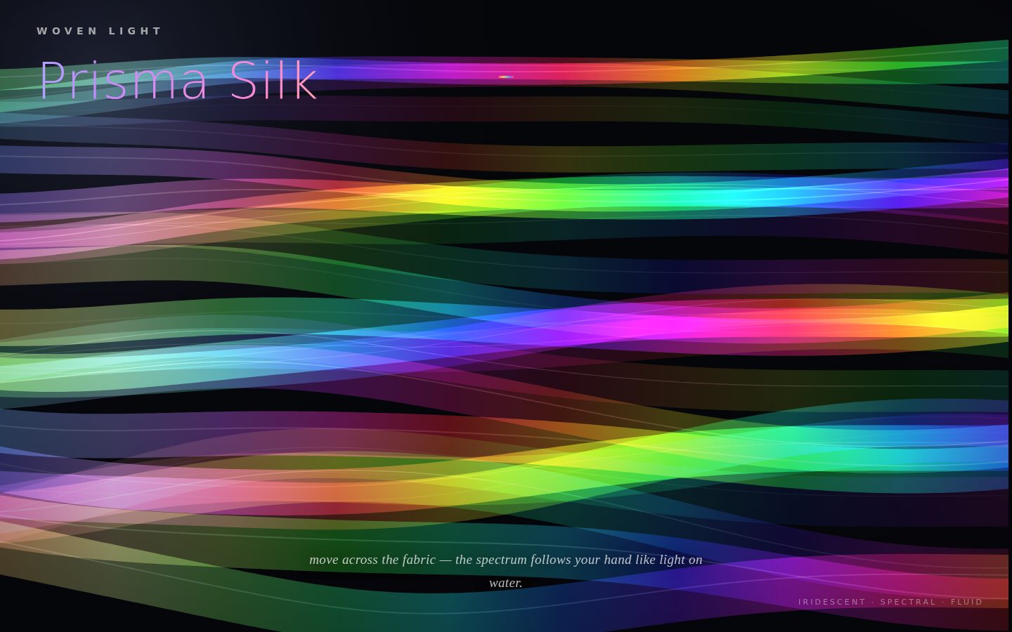 Iridescent Silk — A Spectrum in Motion screenshot