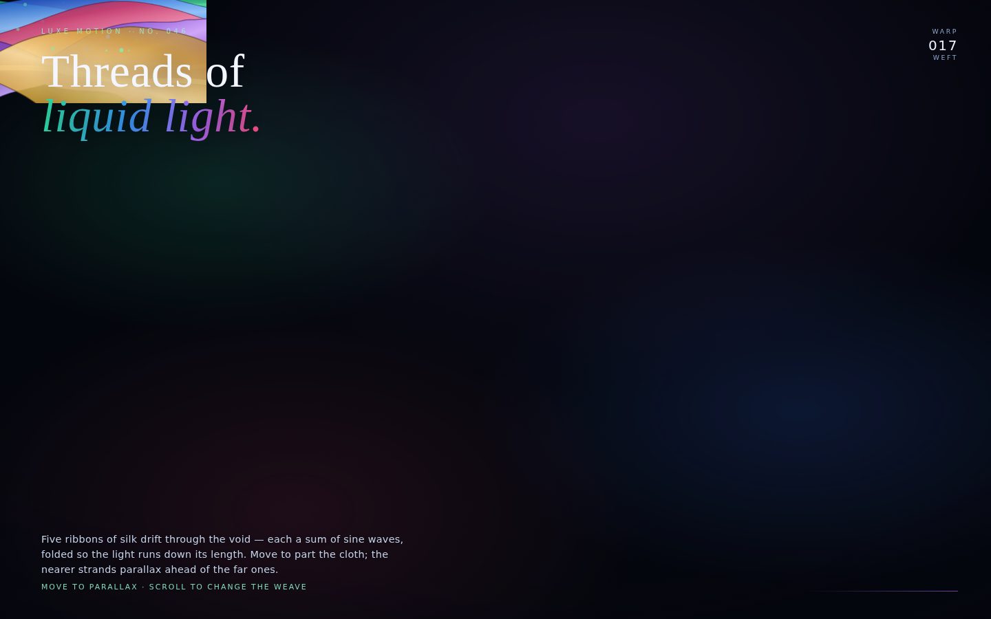 Threads of Liquid Light — Jewel-Toned Silk Ribbons screenshot