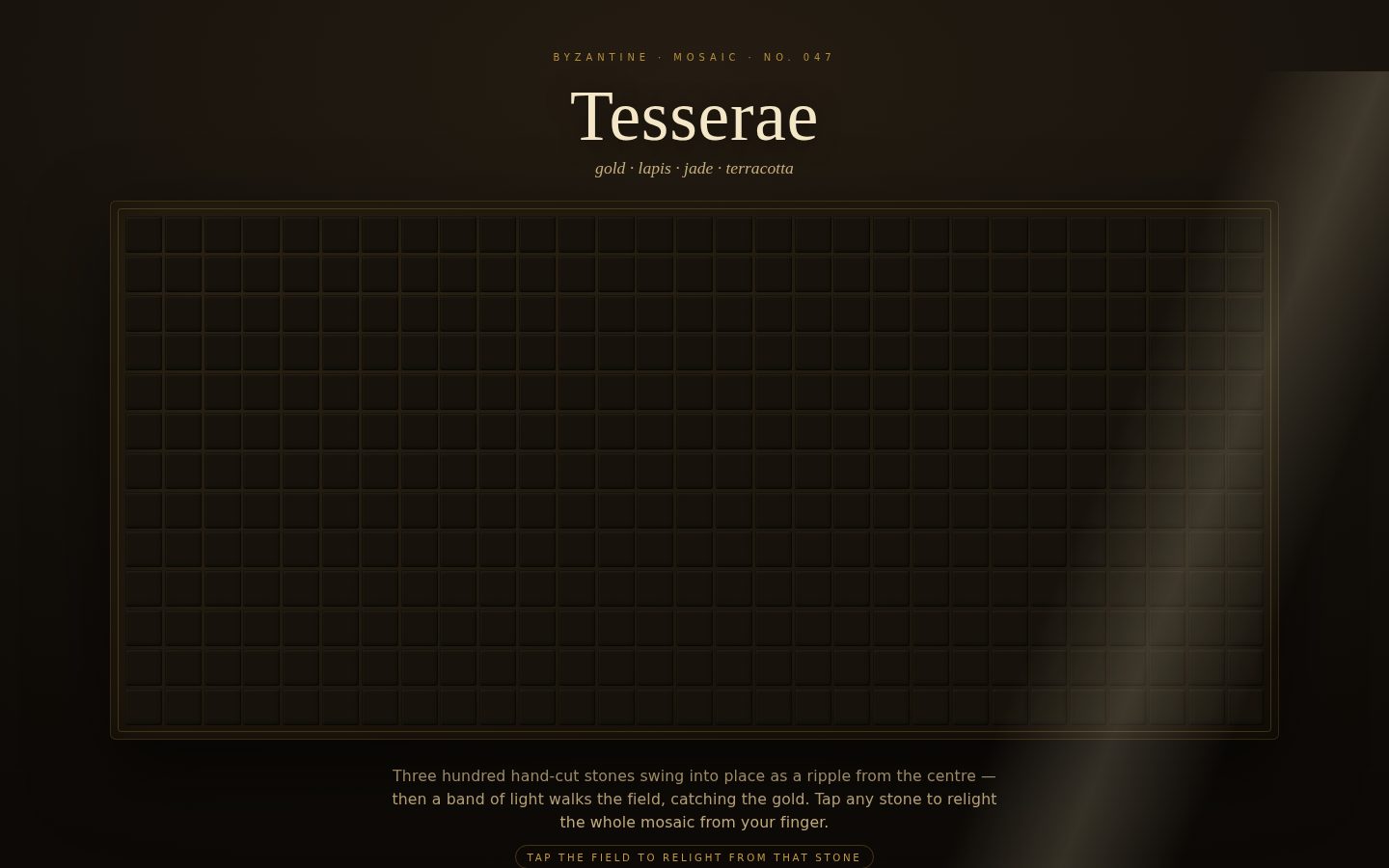 Tesserae — A Byzantine Mosaic Reveal screenshot