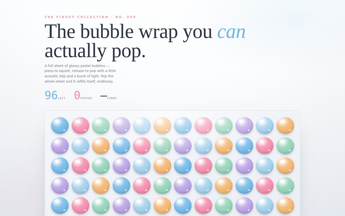 POP ROOM — The Bubble Wrap You Can Actually Pop screenshot