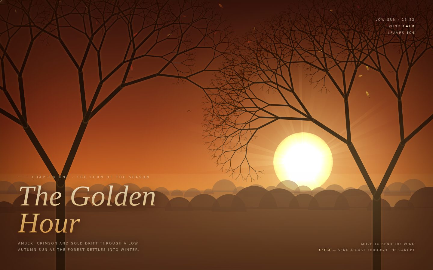 THE GOLDEN HOUR — Autumn Forest screenshot