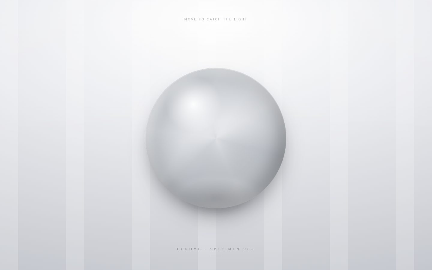Chrome · A Floating Studio Sphere screenshot