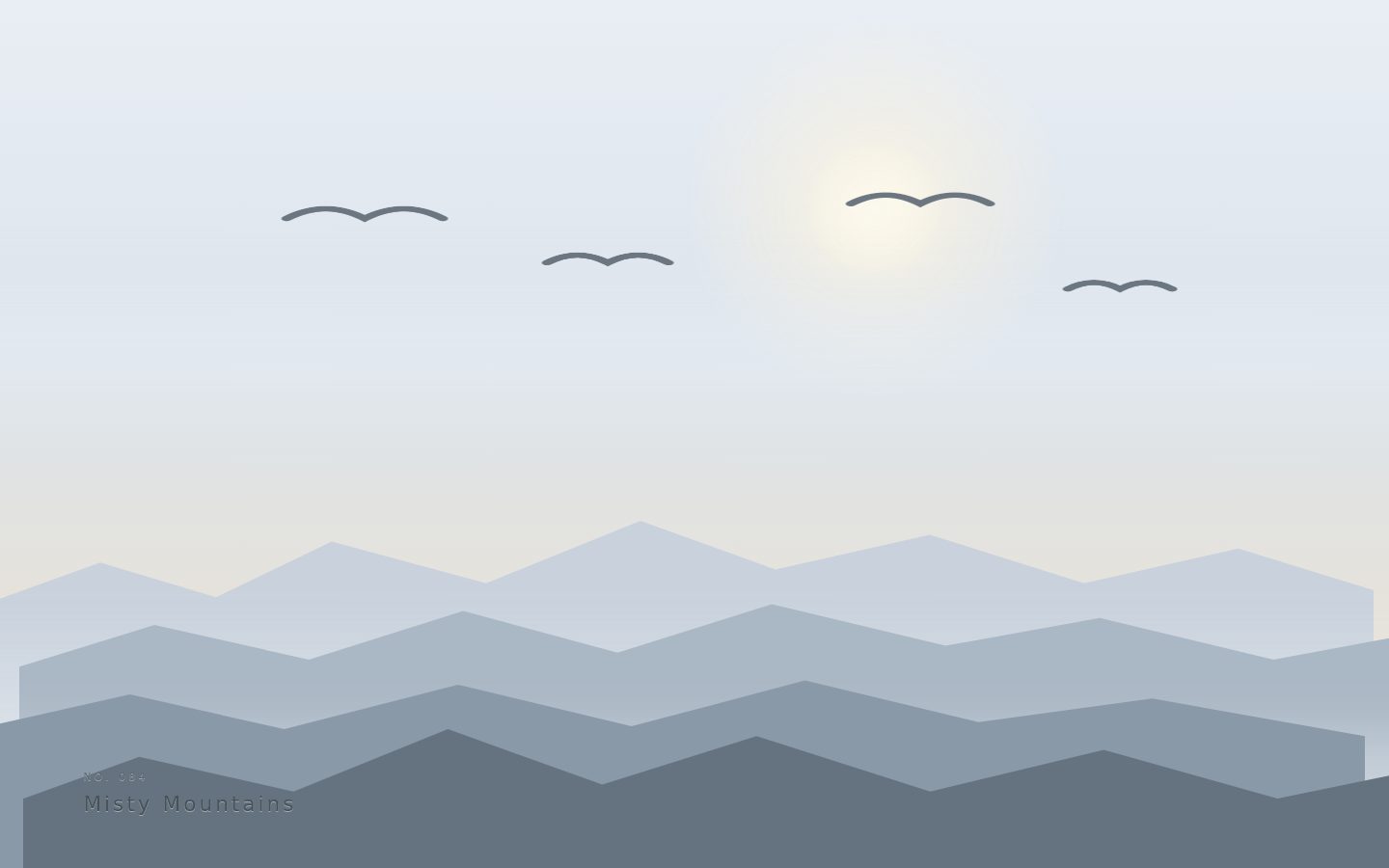 Misty Mountains — Layered Ridges screenshot