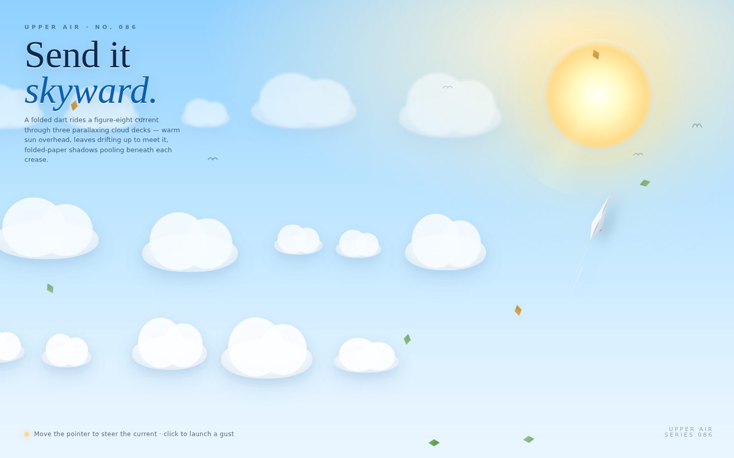 Paper Airplane — A Loop Through the Clouds screenshot
