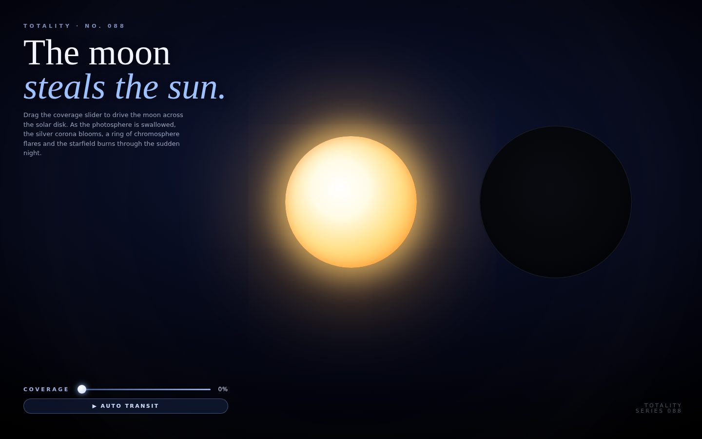 Solar Eclipse — The Reveal of the Corona screenshot
