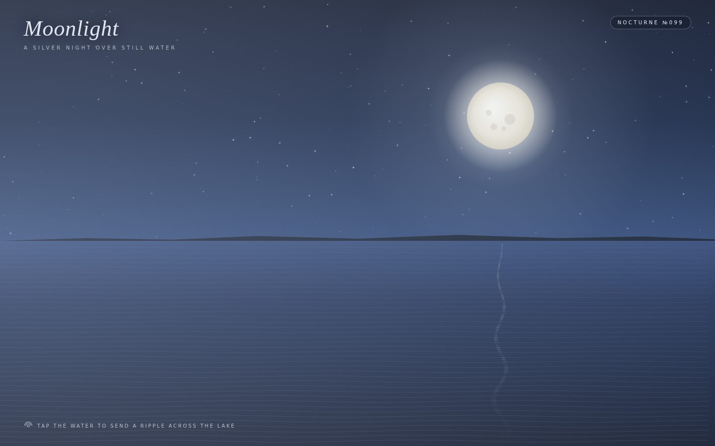 Moonlight — "A Silver Night Over Still Water" screenshot