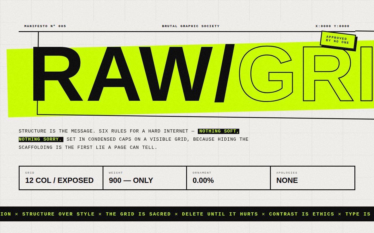 RAW/GRID screenshot