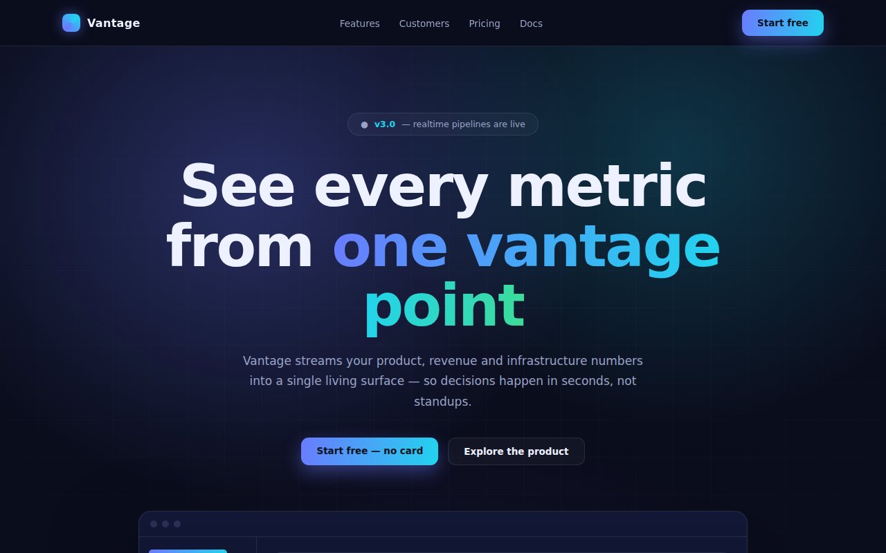 Vantage screenshot