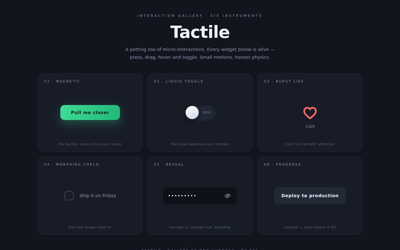 Tactile screenshot
