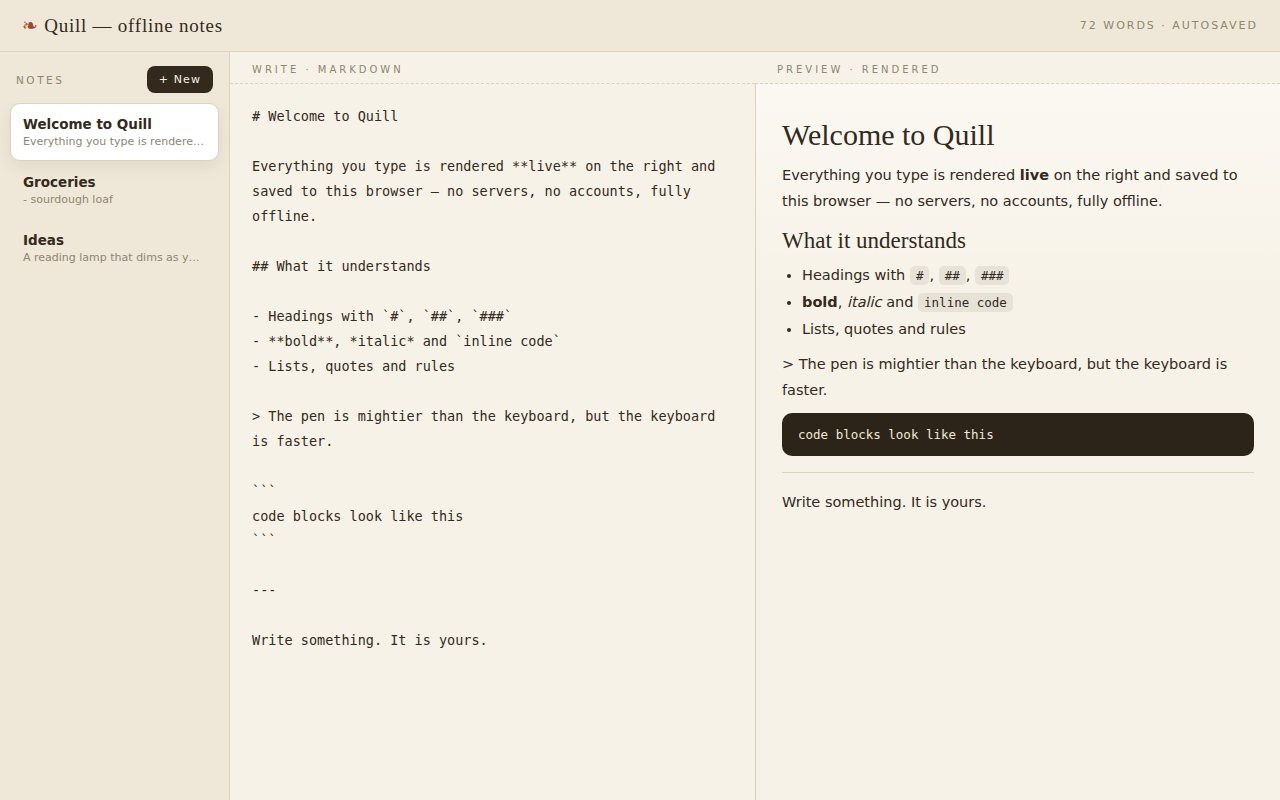 Quill screenshot