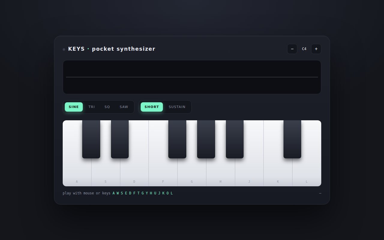 Keys screenshot