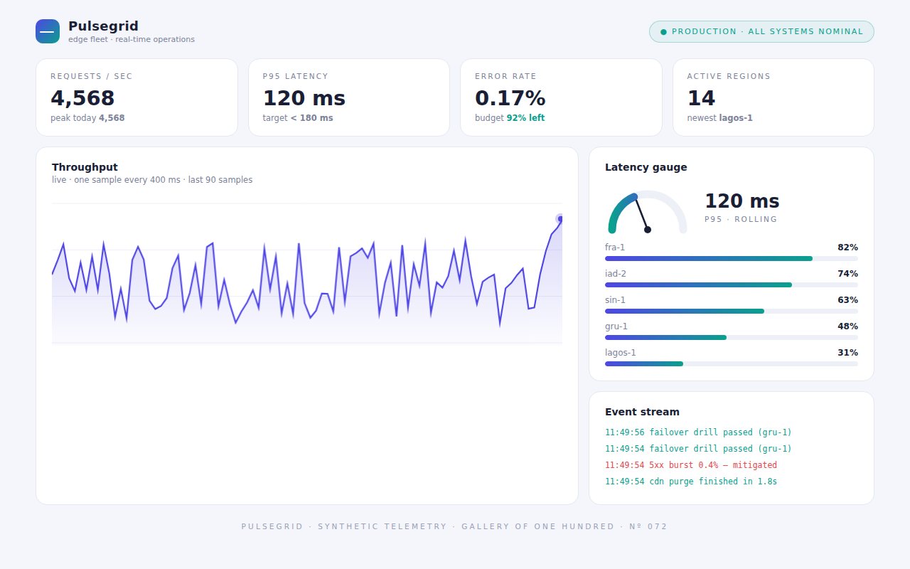 Pulsegrid screenshot