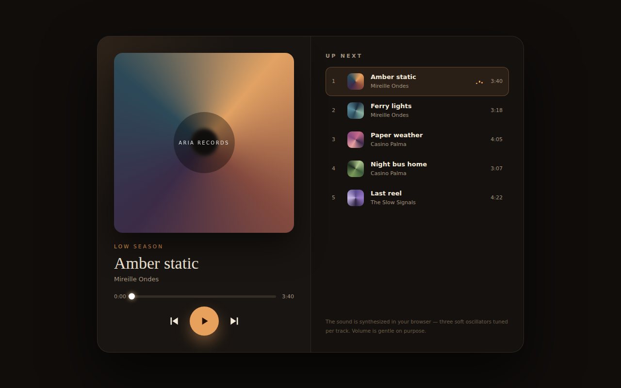 Aria screenshot