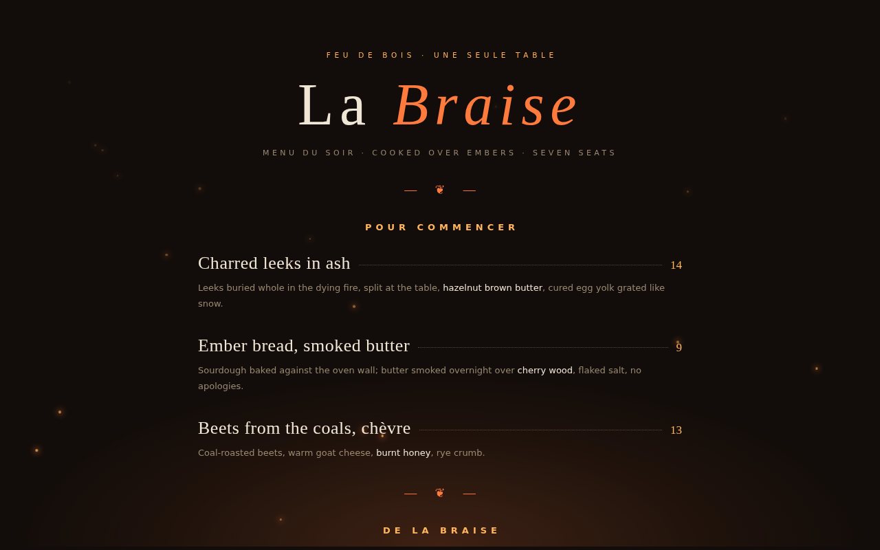 La Braise screenshot
