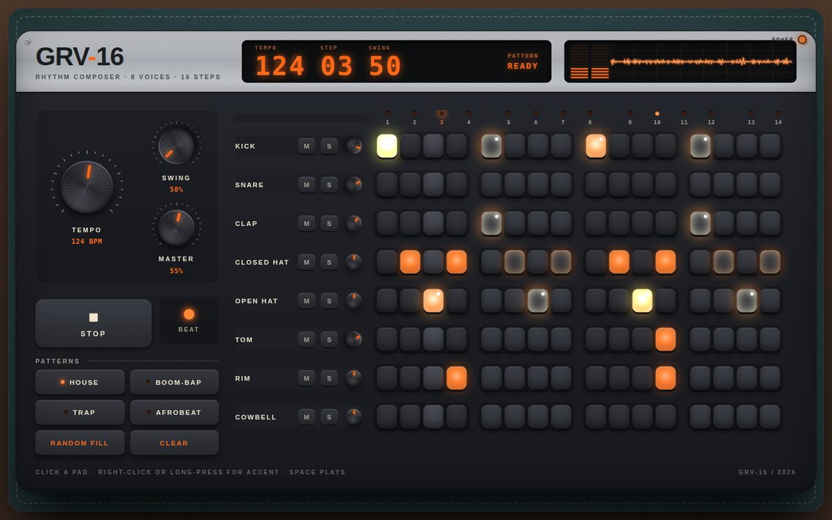 GRV-16 Groove Box screenshot