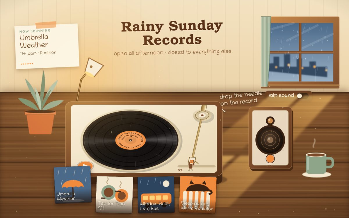 Rainy Sunday Records screenshot