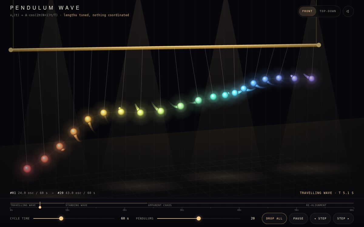 Pendulum Wave screenshot