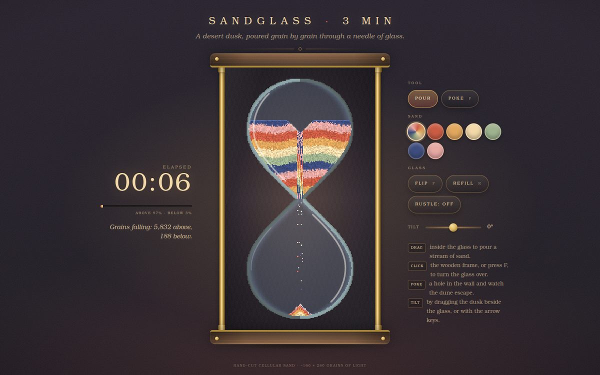 Sandglass · 3 min screenshot