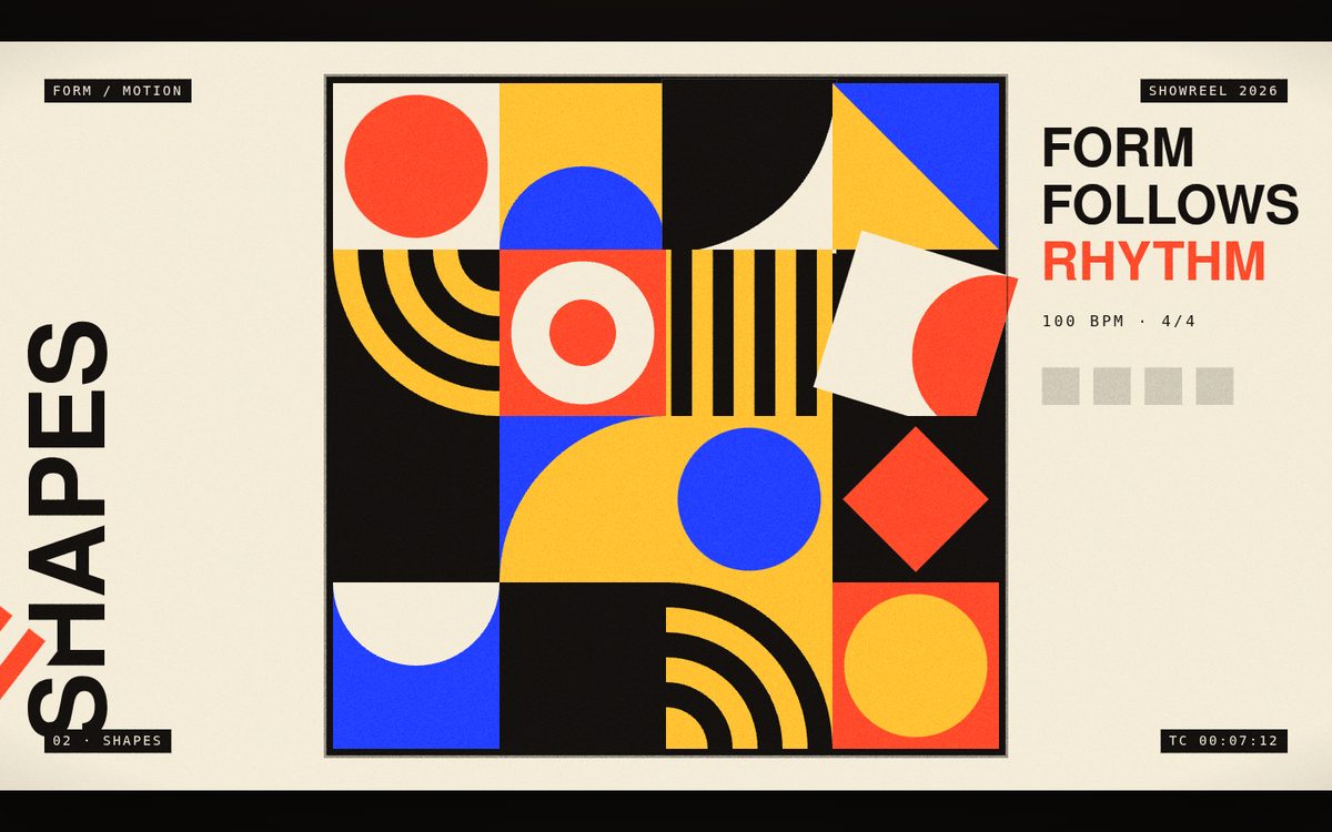 FORM / MOTION Showreel screenshot