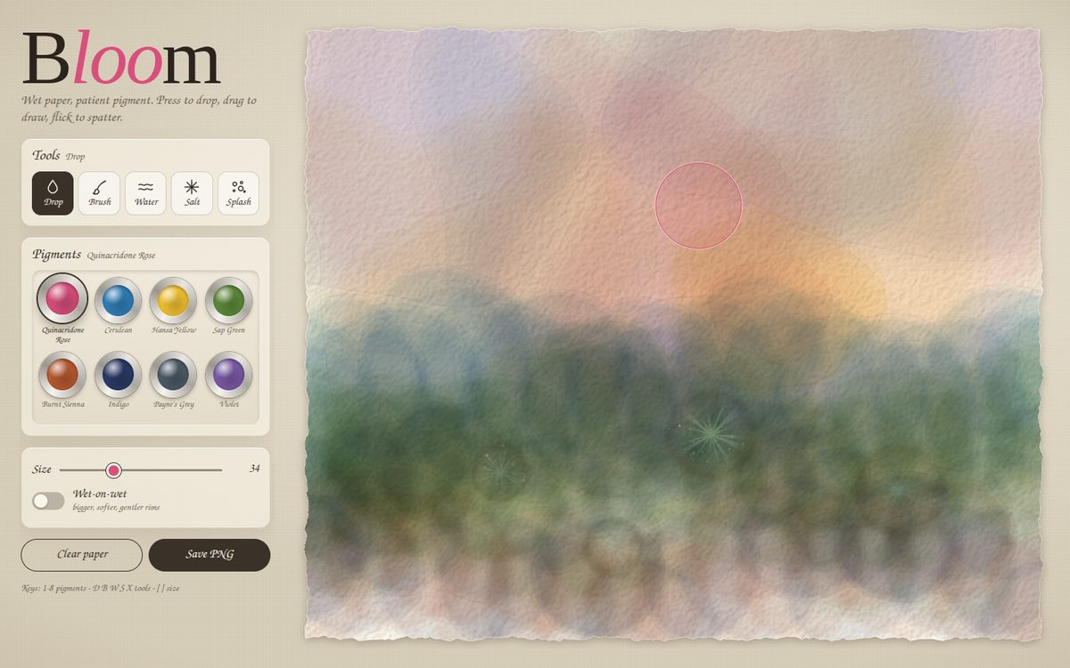 Bloom Watercolour Toy screenshot